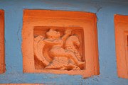 Terracota decoration in Gangadhar Siva temple