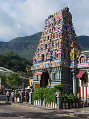 Hindu temple in Victoria, Seychelles