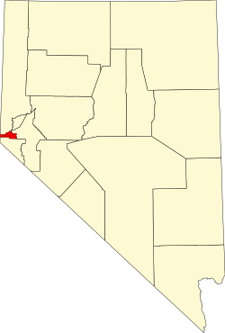 Location within Nevada