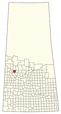 Location of the RM of Meota No. 468 in Saskatchewan