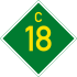 C18 road shield}}