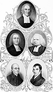 a collection of images of church leaders of the awakenings