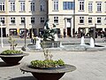 Agnethe og Havmanden, a bronze sculpture fountain at the city gate square.