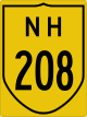 National Highway 208 shield}}