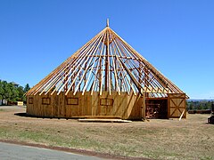Reconstruction of the Historic Round Barn.