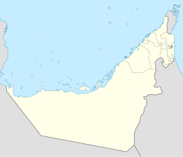 Map showing the location of Al Wathba Wetland Reserve