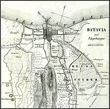 1846 map of southern Batavia
