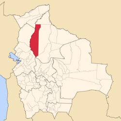 Location of José Ballivián in Bolivia