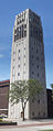 Photograph showing the entire unobstructed facade of Burton Memorial Tower