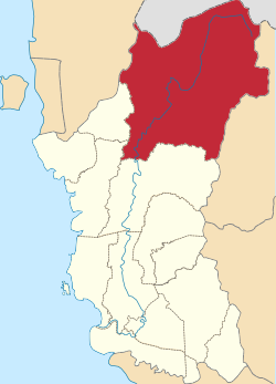 Location of Hulu Perak District in Perak