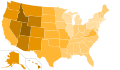 Percent of adherents to the Church of Jesus Christ of Latter-day Saints by state