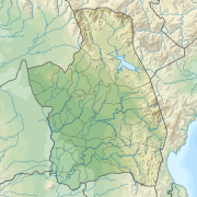 Map showing the location of Minalungao National Park