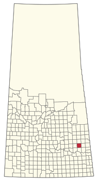 Location of the RM of Cana No. 214 in Saskatchewan