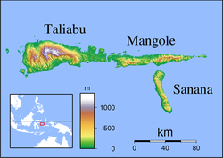 Taliabu Island Regency is located in Sula Islands