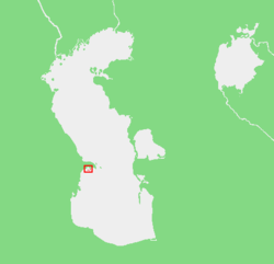 Map showing the location of the Baku Archipelago.