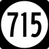 State Route 715 marker