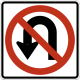 U-turns prohibited