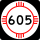 State Road 605 marker