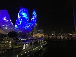 Night view of Singapore Art Science Museum, February 2019
