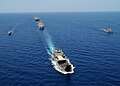 BRP Rajah Humabon (far right) together with other Philippine and US Ships during Balikatan 2010 sea-phase exercises (BK10)