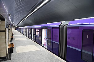 Trains feature interconnecting gangway.