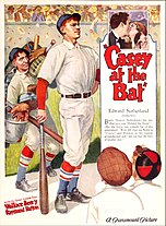 Ad for the 1927 Paramount film Casey at the Bat.