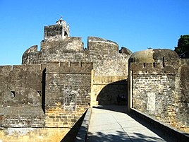 Entry ramparts to the fort