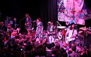 Grouplove, performing at the Vera Project in Seattle on September 30, 2011