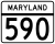 Maryland Route 590 marker
