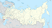 Map showing Chechnya in Russia