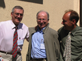 Image 23Robert Cailliau, Jean-François Abramatic, and Tim Berners-Lee at the tenth anniversary of the World Wide Web Consortium (from History of the World Wide Web)