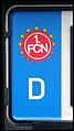 FCN sticker on a licence plate (not exactly legal)