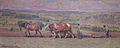 Labour dans le Jorat (Ploughing in the Jorat) 1916, OOC 620 x 270 cm