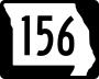 Route 156 marker
