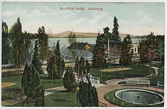 Madison Park fountain, c. 1910