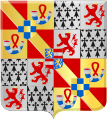 Coat of arms of Rene of Chalons as Prince of Orange.[52]