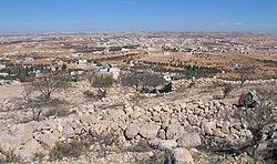 Ma'in as seen from the archaeological site