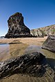 Image 34Low tide at Bedruthan Steps (from Geography of Cornwall)