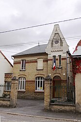 The town hall in Bergnicourt