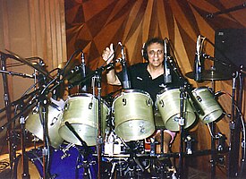 Blaine recording at the Record Plant in 1995