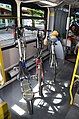 All three interior bike racks in use on a Vine bus