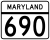 Maryland Route 690 marker