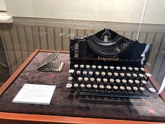 A typewriter with the substitution cipher function, used by various institutions of Lithuanian Army and Diplomatic missions in 1930s