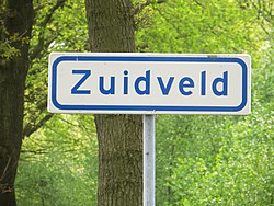 Zuidveld place name sign