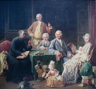 Portrait de la famille Leroy (1766), Moscow, Pushkin Museum.
