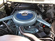 The 1967 Toronado's 425 cubic-inch Super Rocket V8 engine
