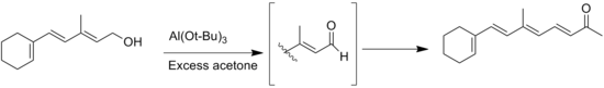 An Oppenauer oxidation of aldehyde