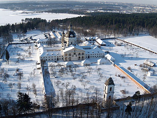 Pažaislis Monastery in winter