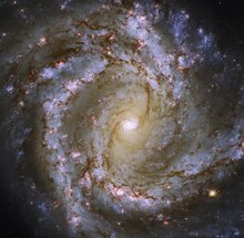 M61 galaxy image that incorporates data from not only Hubble, but also the FORS camera at the European Southern Observatory’s Very Large Telescope