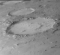 "Smiley Face on Mars" in Galle Crater on Mars. (Viking 1 orbiter; 1970s).